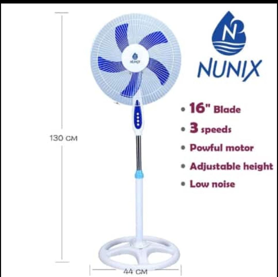 PRICE DROP!Hurry Grab your Nunix QUALITY High Speed Fan ENERGY SAVING.3 speed, Special design fan blade & powerful motor for strong air delivery. Quiet operation. Night lamp. Tilting angle adjustment.