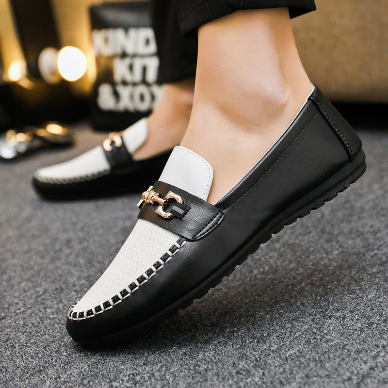 （Choose one size larger）2023MENS shoes flats shoes for mens shoes loafers shoes mens shoes loafers  shoes casual shoes white and black
