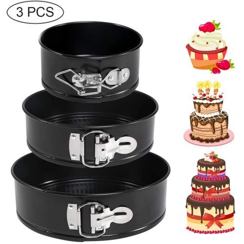 Generic Non-Stick Round Cake Baking Tins -3 Pieces