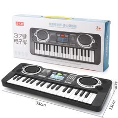 37 Keys Piano Enlightenment Children's Toys Electronic Organ Pianos & Keyboards Introductory Music Educational Toys Musical Instruments Simulated Piano Black