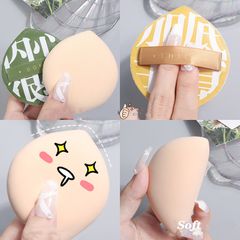 Cotton Pads & Rounds New Arrival Hot sale Thick Air Cushion Cosmetic Puff Super Soft Blender Sponge with Box Powder Foundation Women Beauty Cosmetic tools and appliances Make Up To Green L