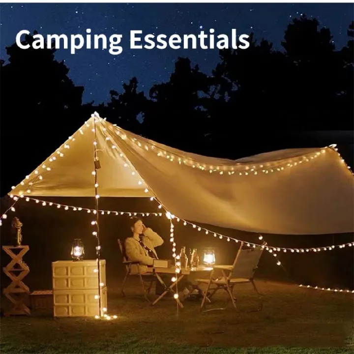 Indoor String Lights Led Outdoor Camping Tent Waterproof Ball Solar Festive Atmosphere Lights