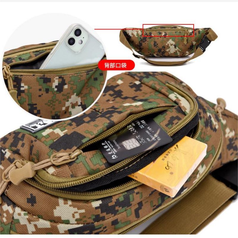 handbags  Waist Packs Men'S Fanny Pack Mobile Phone Bag Multi-Functional Sports Leisure Outdoor Camo One-Shoulder Cross Chest Bag