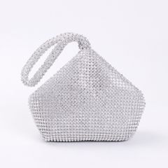 Clutches & Evening Bags Popular Minority Design Handbags Women's Versatile Dinner Bag High Quality Shiny Bag Silver
