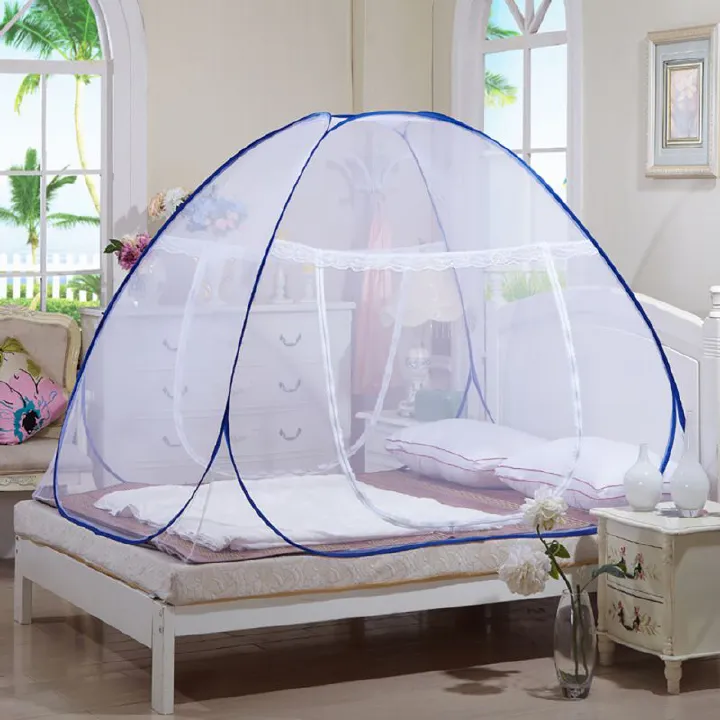 Yurt Portable Installation Easy Portable Installation Collapsible Household Drop Proof Encrypted Double Ventilated Bed Tent Mosquito Net