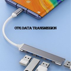USB Hubs RYRA C  3.0 Type C 3.1 4 Port Hub Multi Splitter Adapter OTG Hub For Computer Laptop Accessories RYRA USB C HUB 3.0 Type C 3.1 4 Port USB Hub Multi Splitter Adapter Silver