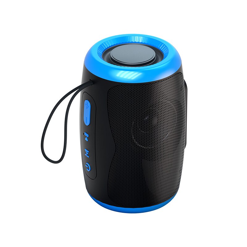 Wireless Bluetooth speaker tws interconnect ultra long life small speaker large volume Blue