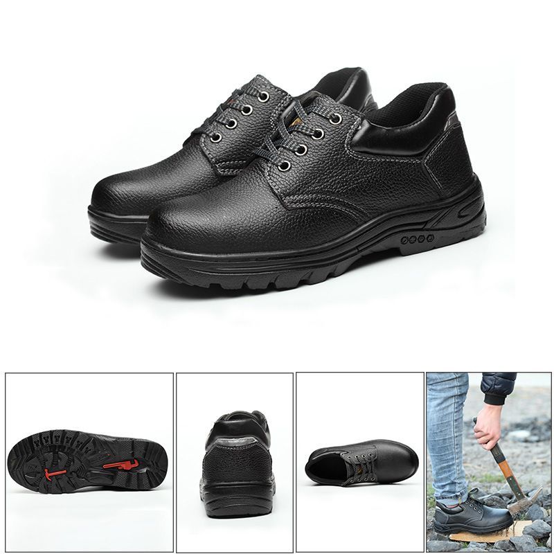 Oxfords Construction Safety Shoes Men'S Anti-Smash Anti-Puncture Work Wear Protection Anti-Slip Industrial Shoes New Arrival Of High Quality Business