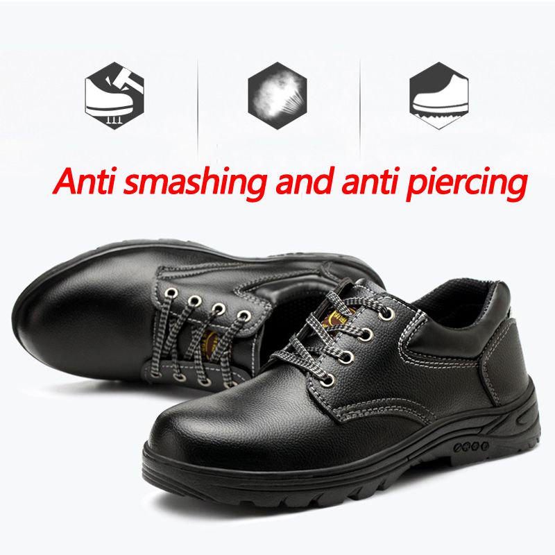 Oxfords Construction Safety Shoes Men'S Anti-Smash Anti-Puncture Work Wear Protection Anti-Slip Industrial Shoes New Arrival Of High Quality Business