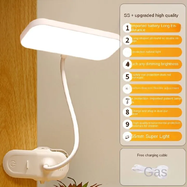 Table Lamps Popular Usb Charging And Plug-In Dual Use Led Touch Eye Protection Learning Bedroom Reading Special Desk Lamp