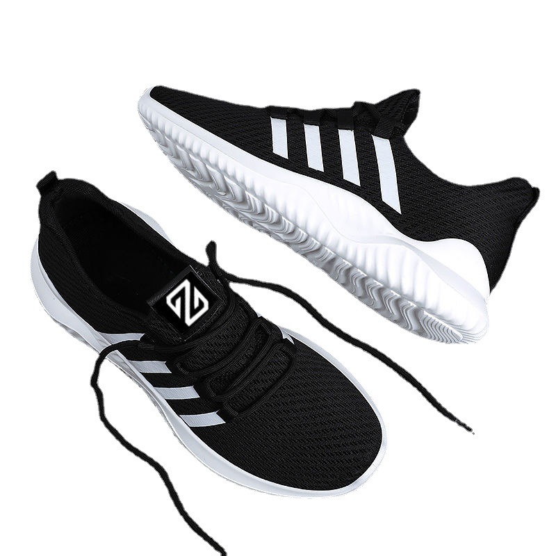 Men's Vulcanize Shoes Breathable Casual Sneakers Shallow Soft Bottom Lace-up  Athletic Trendy Mesh Running Walking Shoes