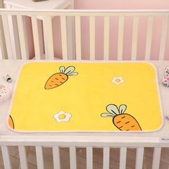 70cmx50cm Baby Waterproof Diaper Changing Urine Absorbent Mat Baby Nappy Changing Pad Soft Reusable Washable Mattress Pad Boys Yellow