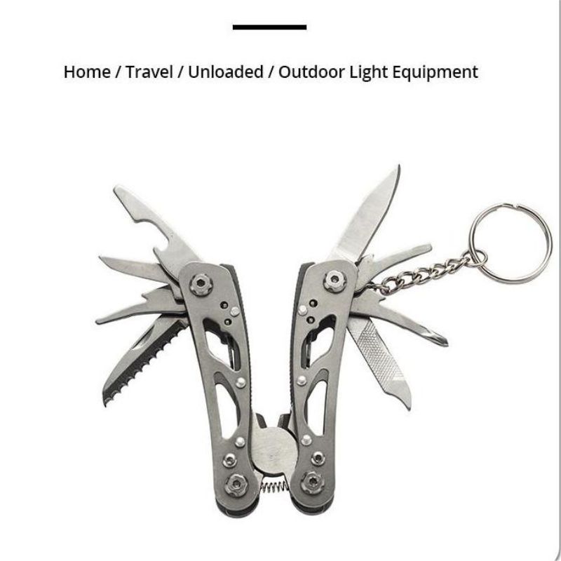 Safety & Survival Outdoor Stainless Steel Folding Portable Multi-Function Pliers Screwdriver Combination Of Small Multi-Purpose Pliers Small Tool