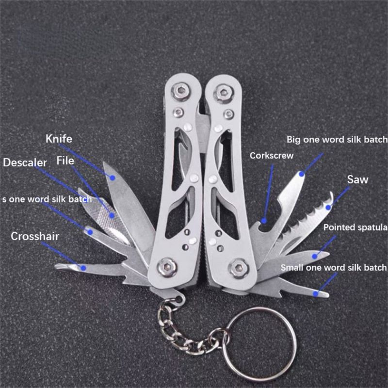 Safety & Survival Outdoor Stainless Steel Folding Portable Multi-Function Pliers Screwdriver Combination Of Small Multi-Purpose Pliers Small Tool