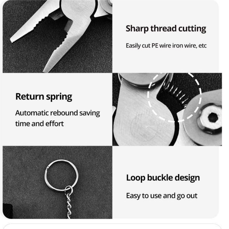 Safety & Survival Outdoor Stainless Steel Folding Portable Multi-Function Pliers Screwdriver Combination Of Small Multi-Purpose Pliers Small Tool