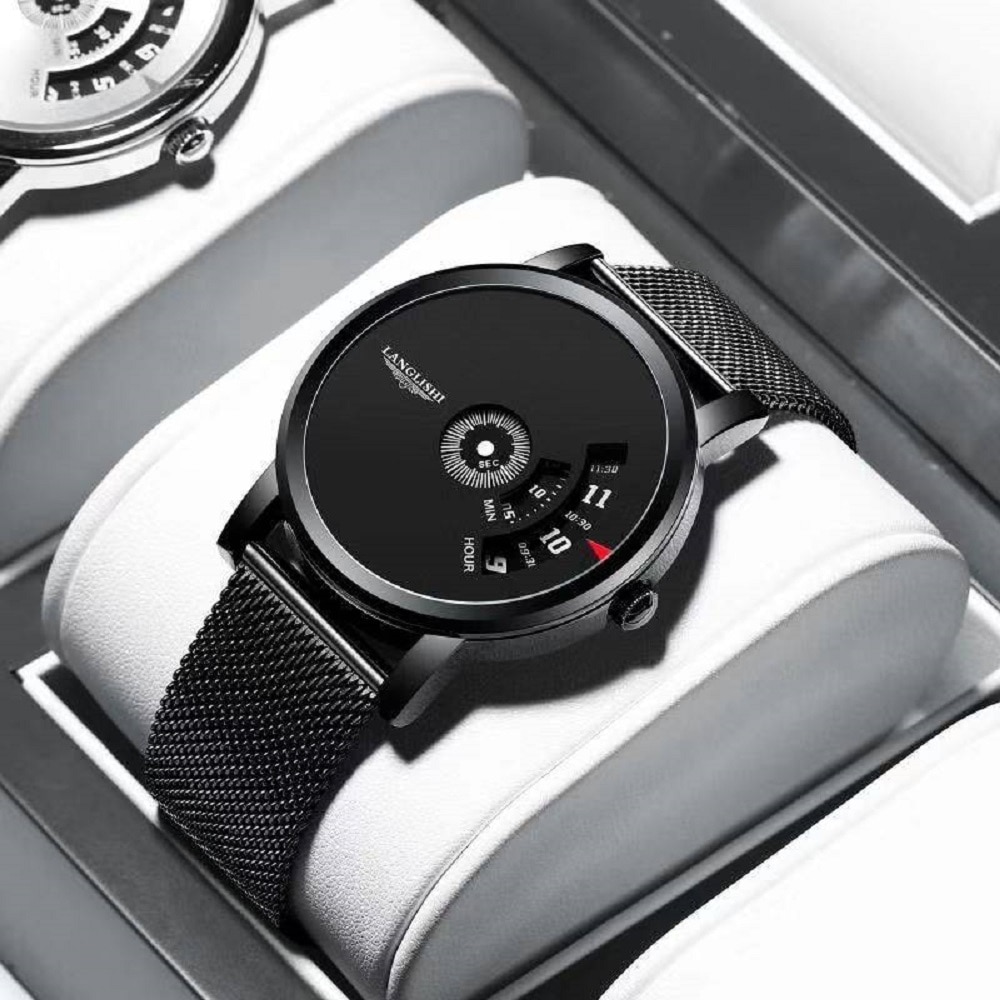 Quartz Watches  Steel Strap Quartz Watch Waterproof Men'S Watch Simple And Personalized Multi-Functional Steel Automatic Non Mechanical Watch Suitable For Students