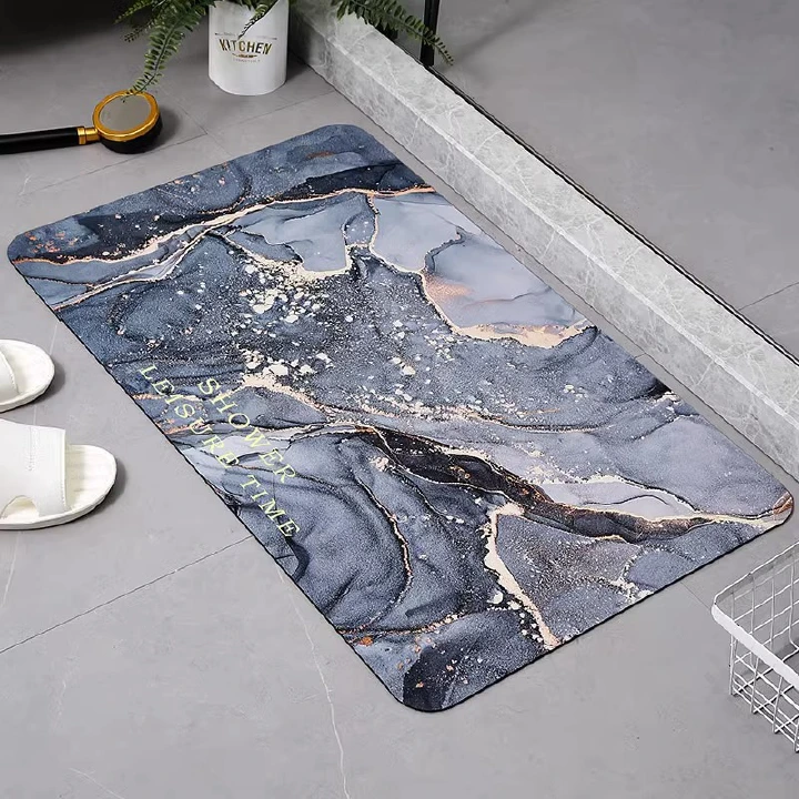 Soft Door Mat Diatom Mud Bathroom Absorbent Non-Slip Quick-Drying Carpet