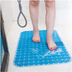 Bathroom Carpet Odorless Non-Toxic Pvc With Suction Cup Massage Non-Slip Mat Plastic Floor Mat