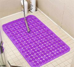 Bathroom Carpet Odorless Non-Toxic Pvc With Suction Cup Massage Non-Slip Mat Plastic Floor Mat