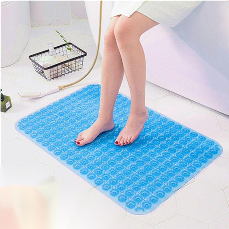 Bathroom Carpet Odorless Non-Toxic Pvc With Suction Cup Massage Non-Slip Mat Plastic Floor Mat