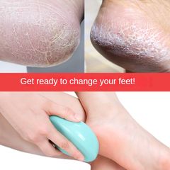Foot Rubbing Brush New Arrival New three-in-one nanometer glass foot grinder stainless steel foot plate file, remove dead skin, cutin and calluses from feet, rub foot plate Green