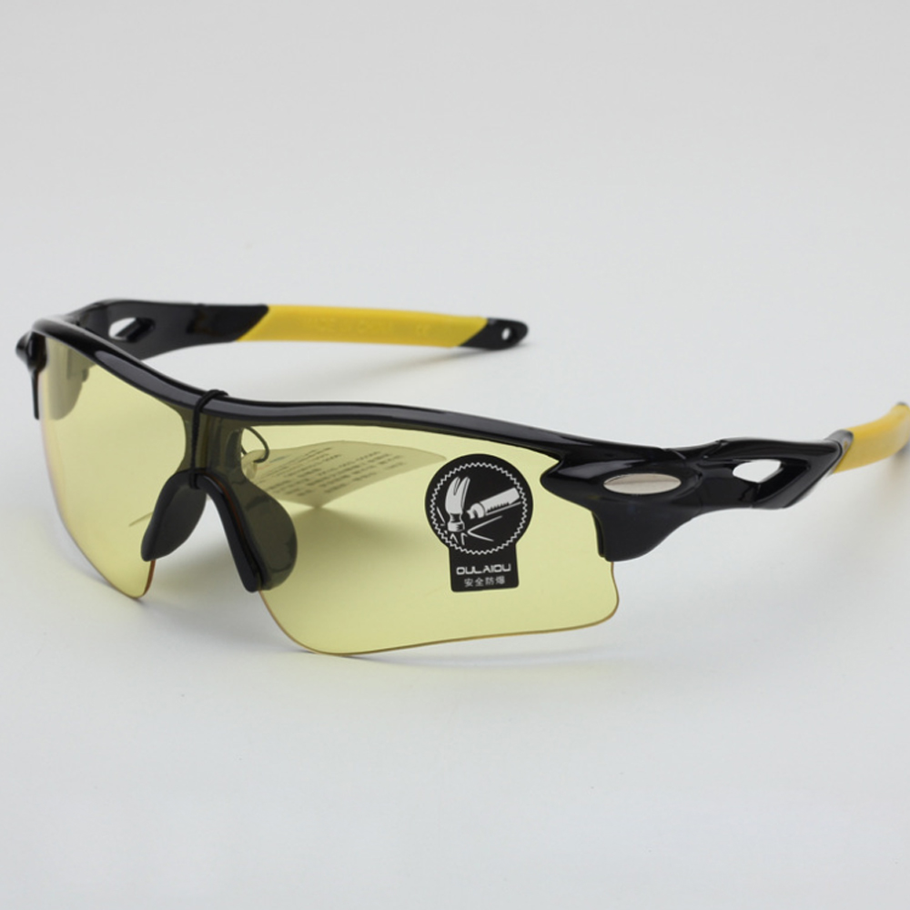 2PCS Polarized Night Driving Glasses For Men Anti Glare Safety HD Night Vision Square Eyewears