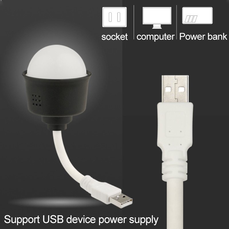 LED Atmosphere Night Light RGB Disco Lamps Ball Small Portable USB Power Supply Hose 360° Turn Remote Control Control Light Change Gift Home KTV Bar Bedroom
