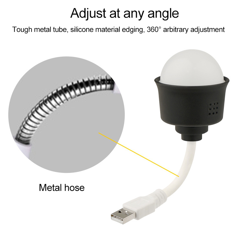 LED Atmosphere Night Light RGB Disco Lamps Ball Small Portable USB Power Supply Hose 360° Turn Remote Control Control Light Change Gift Home KTV Bar Bedroom