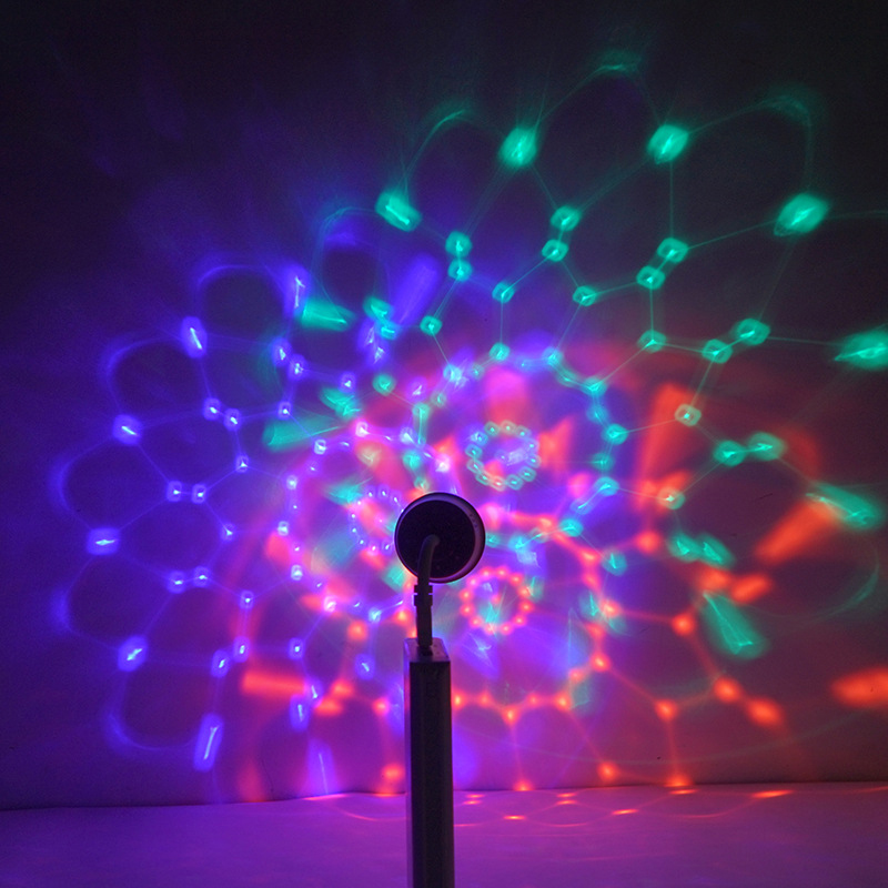 LED Disco Magic Lamps Ball Atmosphere Night Light Living Room Bar KTV Mini Portable Remote Control RGB Projection Light USB Interface Power Supply Gift