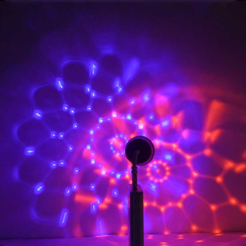 LED Disco Magic Lamps Ball Atmosphere Night Light Living Room Bar KTV Mini Portable Remote Control RGB Projection Light USB Interface Power Supply Gift