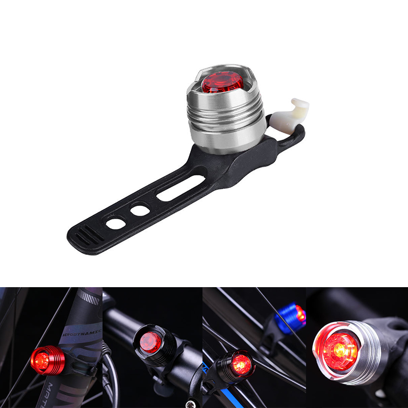 Small Warning Lights Emergency Lights LED Taillights Energy-saving Lamp Beads Button Batteries Installed On Mountain Bicycles Bright Waterproof Front And Rear Lights