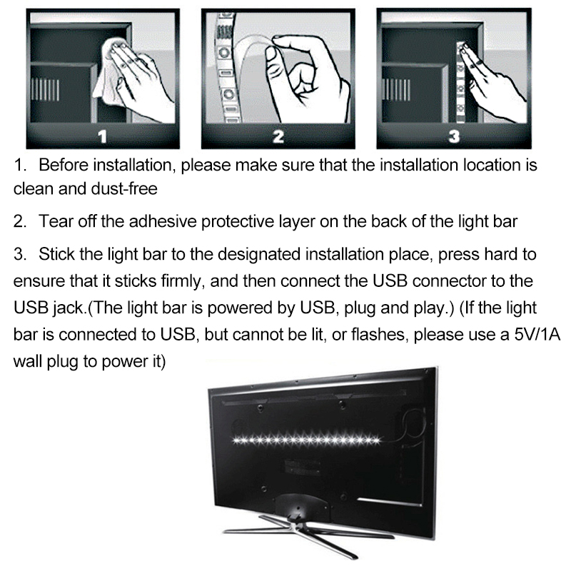 LED Monochrome Strip Lights With USB Interface 2835 SMD DC5V White /Warm White Light 0.5M/1M/2M/3M/4M/5M Waterproof/Non-waterproof TV Background Wall Decoration Atmosphere