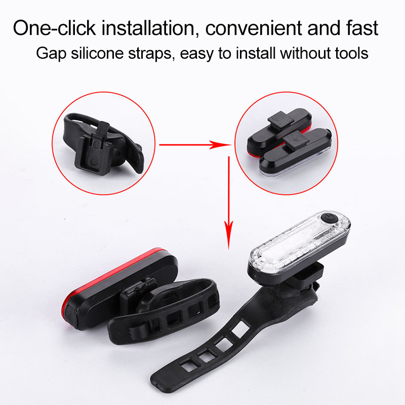 Bicycle light  Taillight Headlight Accessories  Cycling USB Charging Safety Warning Adjustable Stand Highlight LED Lamp Meet An EmergencyBeads Waterproof And Safe