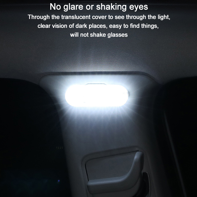 Touch Atmosphere Light Car White Lights Household wall Lamp USB Rechargeable Lighting Reading And Finding LED Light Small Magnetic Sticker Installation