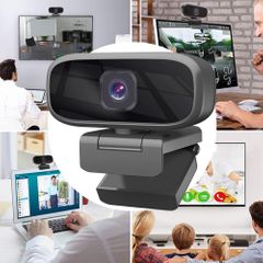 Webcams Digital Webcam Hd Stable Transfer Can Rotate 1080p Usb/3.5mm Mic Computer Camera Live Webcam Black