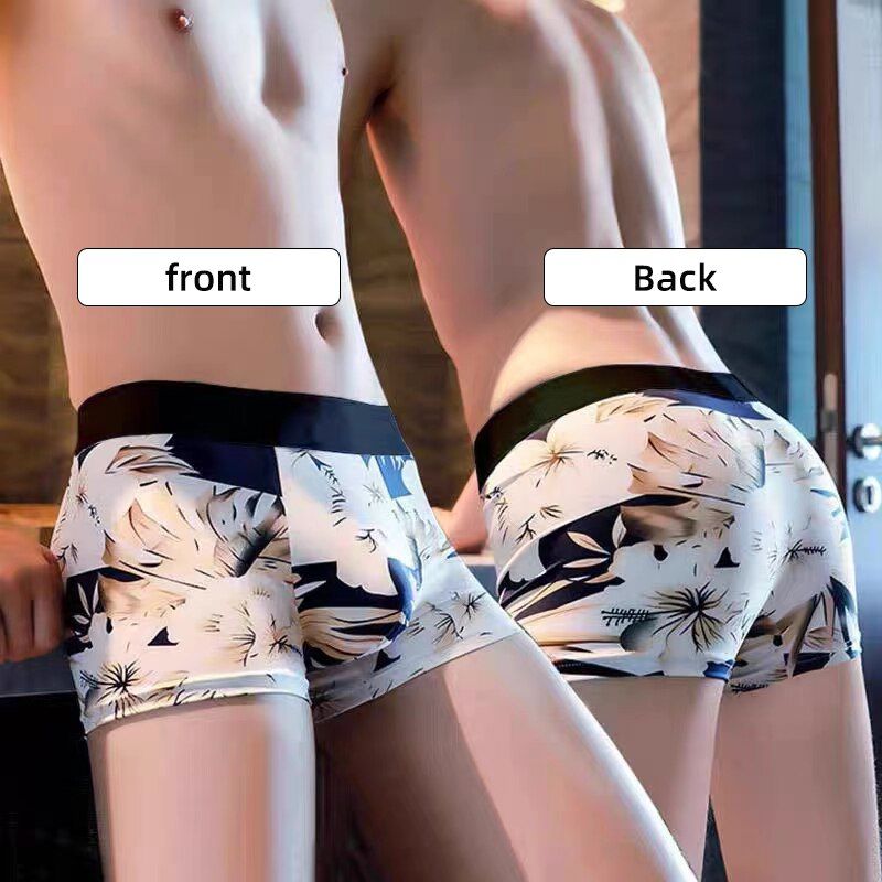 Men's underwear printed seamless waist plus size breathable boyshort stall supply leggings Clothes  Men's Clothing  Underwear   Boxer  Briefs