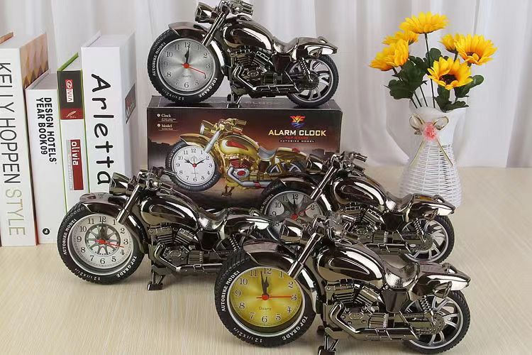 Creative Retro Alarm Clock Watch Motorcycle Model Alarm Clock Child