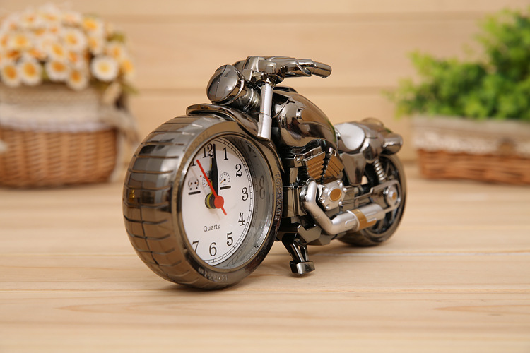 Creative Retro Alarm Clock Watch Motorcycle Model Alarm Clock Child