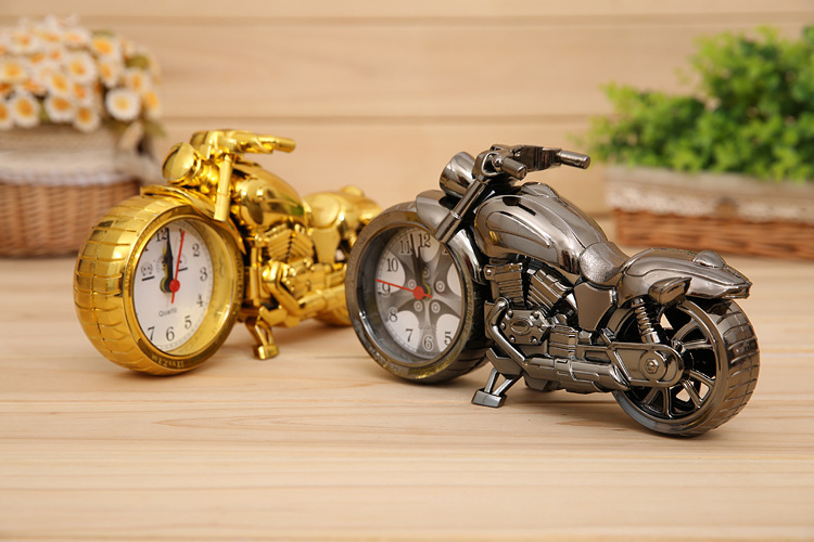 Creative Retro Alarm Clock Watch Motorcycle Model Alarm Clock Child