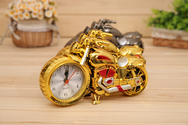 Creative Retro Alarm Clock Watch Motorcycle Model Alarm Clock Child