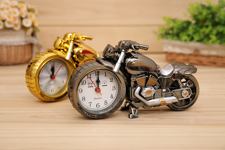 Creative Retro Alarm Clock Watch Motorcycle Model Alarm Clock Child