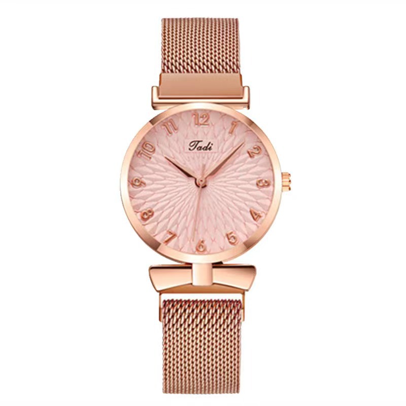 6 Pcs/set Women's watch Bracelet Necklace Suit Simple Fashion Watch Bow Women's Quartz Watch Jewelry Gifts