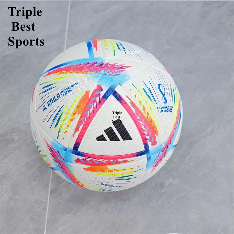 (Clearance 3 days)1 Set With Free Pump Size 5 PU Leather FIFA UEFA Champions League World Cup 2022 Adidas Soccer Football Ball With Net Needle gifts