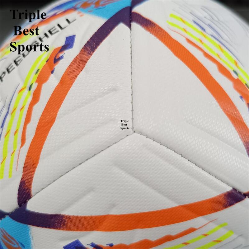 1 Set With Free Pump Gifts Machine Knitted Size 5 PU Leather FIFA UEFA Football Champions League World Cup 2022 Game Adidas Soccer Ball Pure Athletic Black Wholesale Football Ball