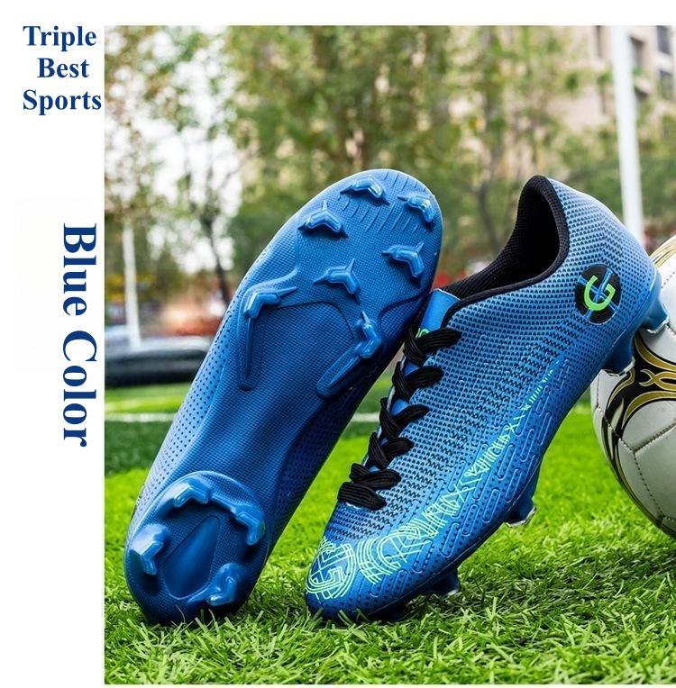 Men and Kids Teenagers Soccer Football Shoes Men Teenagers Professional Long Fashion Comfortable Adult Boots Non slip Light Sport Shoes Outdoor Footwear Sneakers Football Soccer Shoes