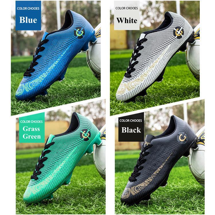 Men and Kids Teenagers Soccer Football Shoes Men Teenagers Professional Long Fashion Comfortable Adult Boots Non slip Light Sport Shoes Outdoor Footwear Sneakers Football Soccer Shoes