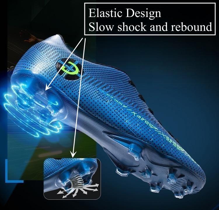 Men and Kids Teenagers Soccer Football Shoes Men Teenagers Professional Long Fashion Comfortable Adult Boots Non slip Light Sport Shoes Outdoor Footwear Sneakers Football Soccer Shoes