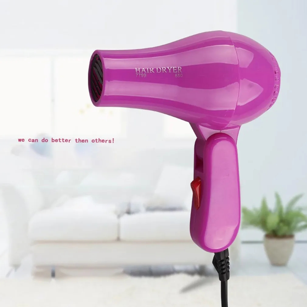 Folding Hair Dryer Compact Blow Dryer Portable Professional Hair Dryer 850W Hair Dryer Lightweight for Men and Women Travel