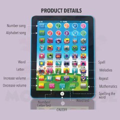 Kids Early Learning Education Touch Screen Mini iPad Tablet Computer Gift Toy For Children Learning Toys Gift For Boys Girls Baby