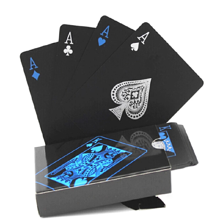 Poker Plastic Playing Cards Game Deck Foil Magic Card Waterproof Cards Magic Water Gift Collection